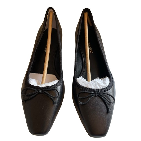 Veronica Beard Cecile Black Leather Pumps with Bow NWOT - Picture 4 of 15